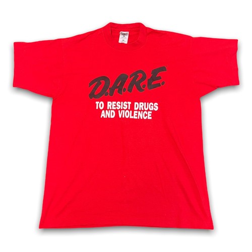 Vintage 90s Fruit of the Loom DARE Drug 