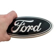 Grille Emblem 7inch Black Badge Ford Rear/Tailgate Oval Logo for Truck