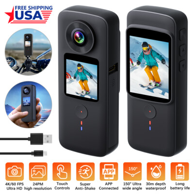4K Action Camera Sport Video Waterproof Helmet Wifi HD Body Cam For Go Pro Vlog