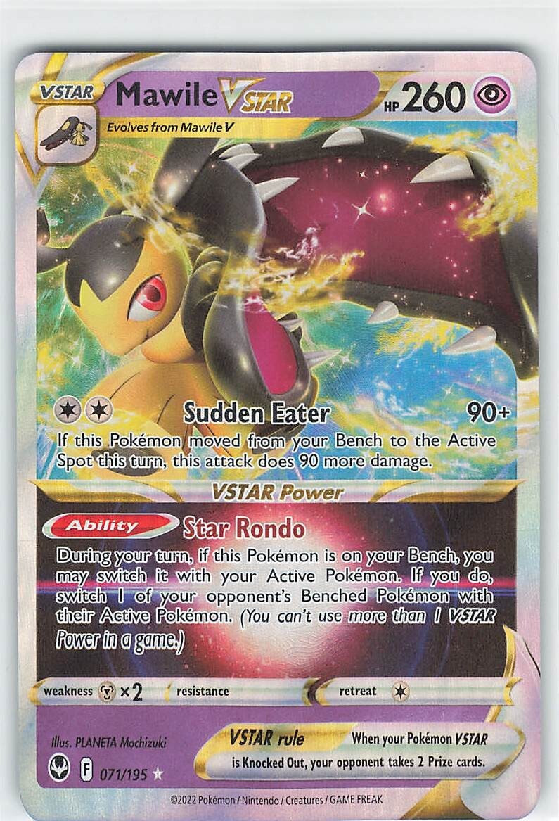 Mawile VSTAR 071/195 Silver Tempest Ultra Rare Holo Pokemon TCG Card Holographic