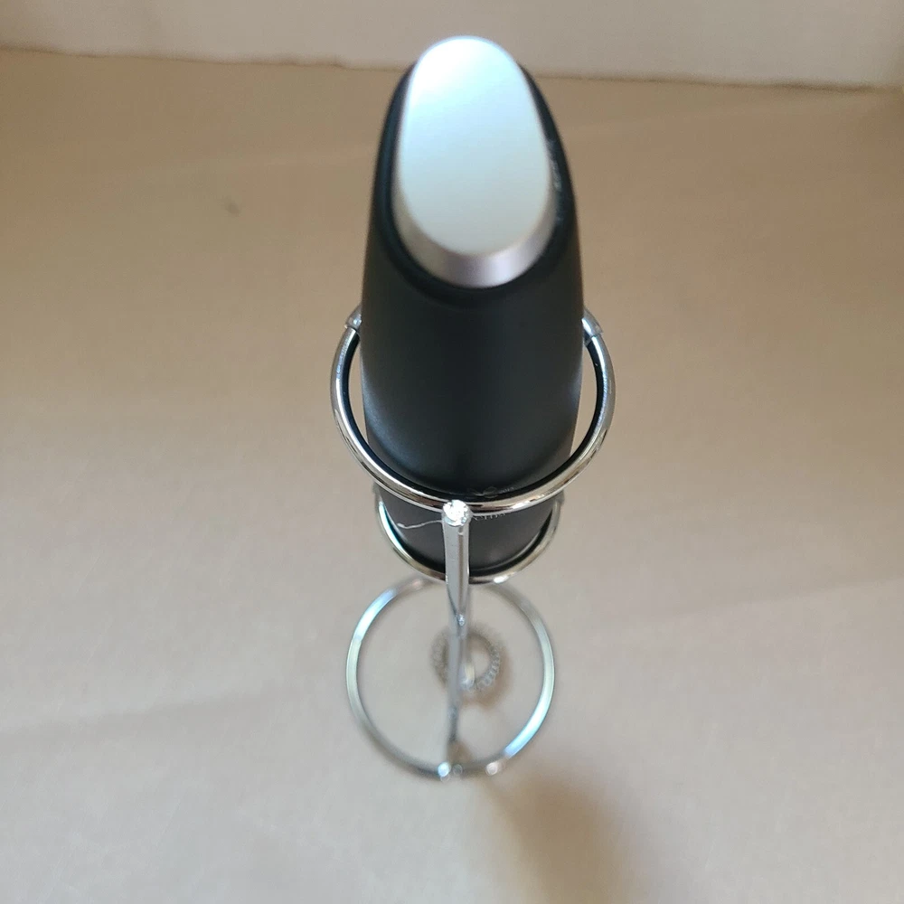 Milk Frother Battery-powered Black Stainless Steel With Chrome Stand 2AA