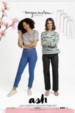Megan Nielsen Sewing Pattern Ash Jeans (4 in 1) Women 24 - 36 Inch Waist