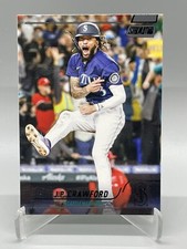 2022 Stadium Club Base Black Foil #96 J.P. Crawford - Seattle Mariners