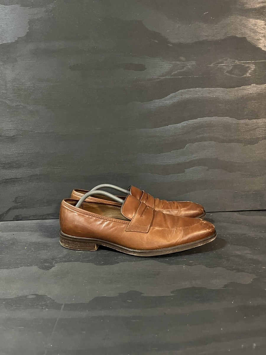 Johnston & Murphy Mens Size 10.5 Meade Penny Brown Loafers  display picture 1