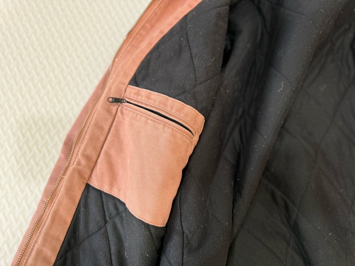 Vintage Carhartt Detroit Jacket XL Sherpa Salmon Rose Pink Vintage Carhartt Detroit Jacket XL Sherpa Salmon Rose Pink