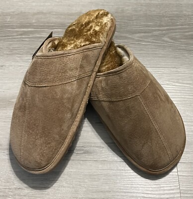 Lamo Scuff Mens Chestnut Slippers Size 9.5/10.5 Suede P103M