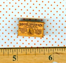 Dollhouse Miniature size VICTORIAN Rocky Mountain Tea Box