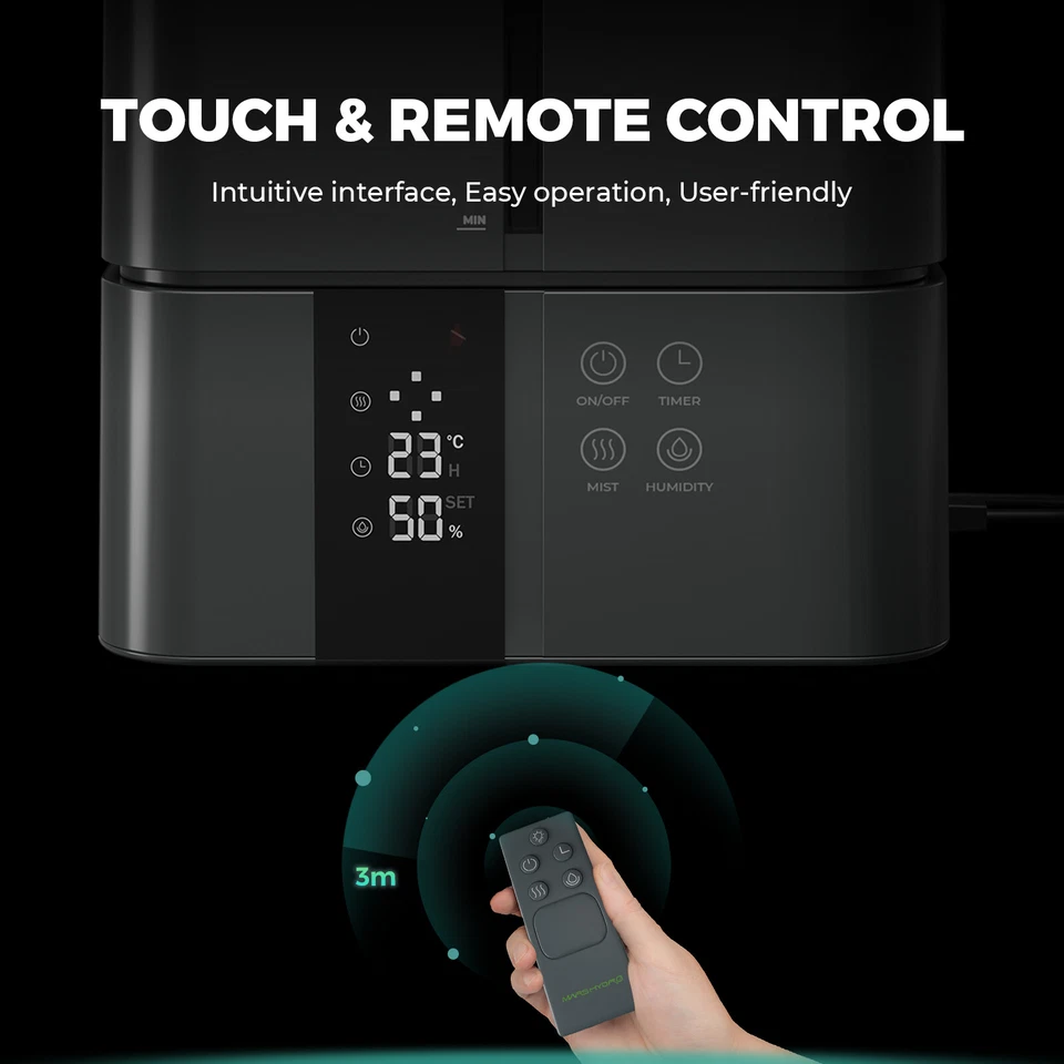 Mars Hydro 5L Ultrasonic Cool Mist Humidifier Hydroponic Humidifier for Tent - Image 3 of 4