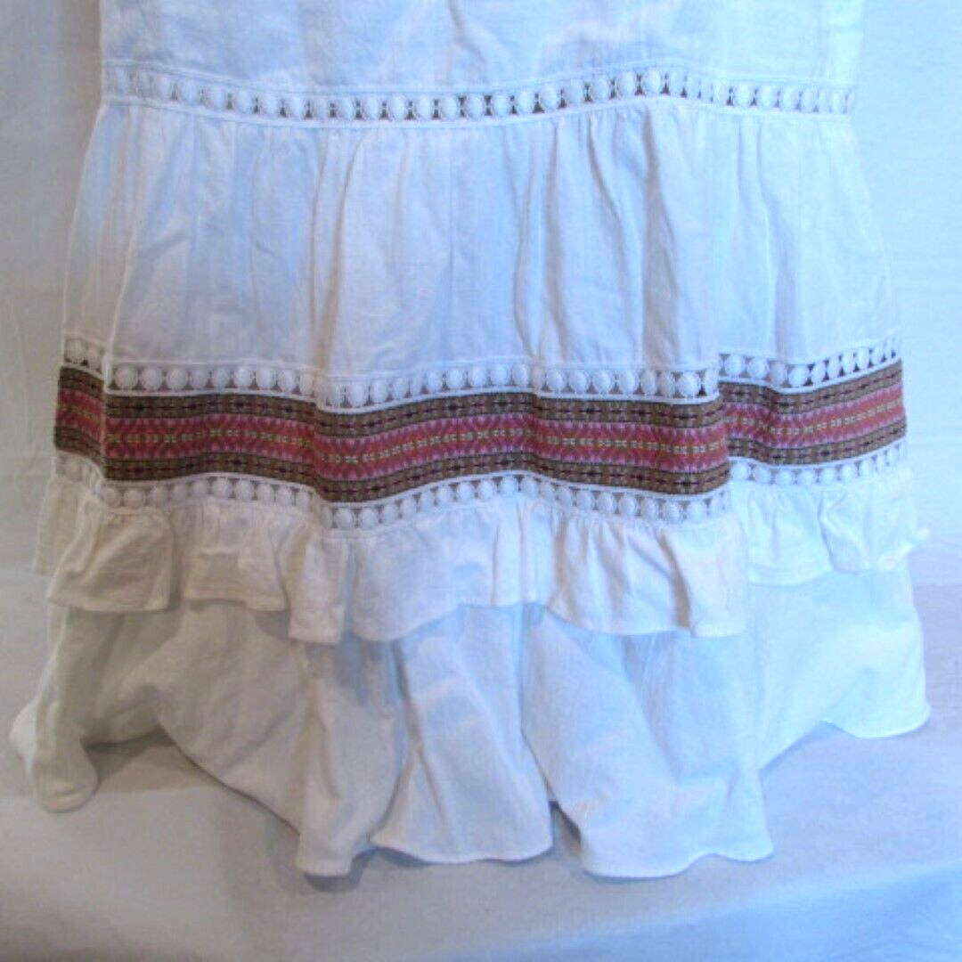 Indikah by Angel Biba Women's Large Boho Wrap Ruffled Top NWT image 6