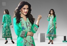 Womens Indian Bollywood Kurti Kurta Tunic Top Cotton L 38 inches across armpit