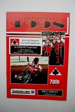 Bell Vue Speedway Programme 24/07/1998 Belle Vue V Coventry Elite League B VGC
