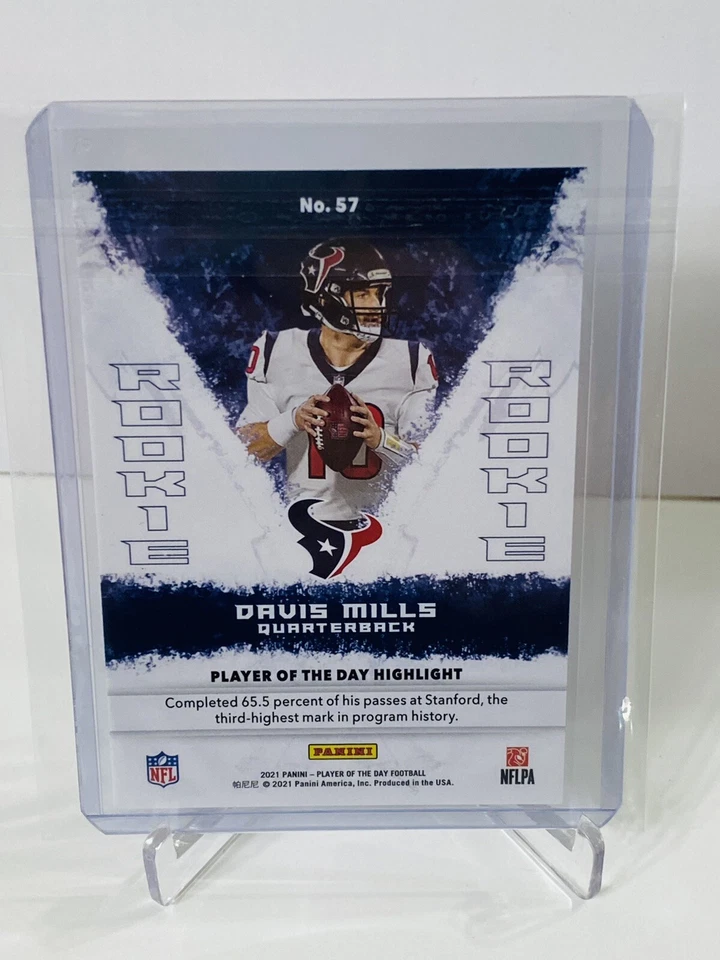 DAVIS MILLS 2021 RC Rookie ⚪️ SILVER Prizm ⚪️ Panini Player of The Day #57 SP 📈 - Image 2 of 2