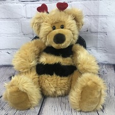 Russ Plus Honey Bee Bear Breezy Plush Stuffed Animal Valentine Hearts