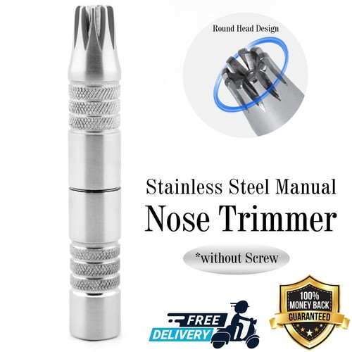 Men's Travel Nose Ear Hair Clipper Trimmer Stainless Steel Grooming Kit Haryali - 第 1/8 張圖片