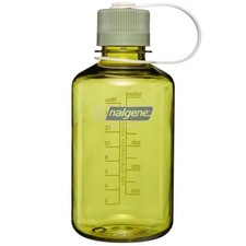 Nalgene 16oz Narrow Mouth ENDIVE Oil Green Cap Sustain BPA/BPS Free Water Bottle