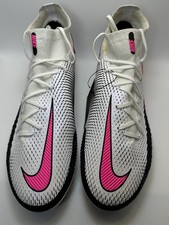 Botines de fútbol talla 12 Nike Phantom GT Elite DF FG ACC blanco rosa explosión