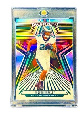 Saquon Barkley RARE HOLO STAR REFRACTOR INVESTMENT CARD SP -  EAGLES