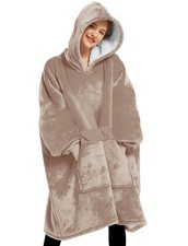 Lzzidou Oversized Blanket Hoodie for Women, Two Layers Cozy Flannel... Fast Ship