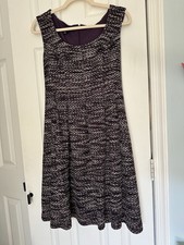 Purple Fall/Autumn Dress Nine West Sleeveless Small Size 4 Knee Length