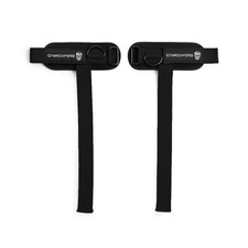 GripLink Lifting Straps   Heavy Duty D-Ring Weight Lifting Wrist Black/White