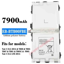 Battery 7900mAh EB-BT800FBE For Samsung Galaxy Tab S 10.5 SM-T800 T801 T805