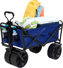 Mac Sports Heavy Duty Collapsible Folding All Terrain Utility Beach Wagon Cart Mac Sports Heavy Duty Collapsible Folding All Terrain Utility Beach Wagon Cart