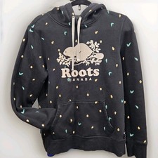 Roots Canada Original Kanga Juniors Hoodie Black XL