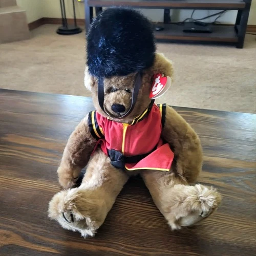 TY Beanie Baby British Royal Guard Malcolm The Bear 14" Vtg 93' w/ Tag NEW