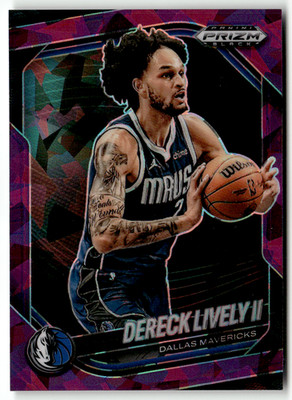 2024-25 Panini Prizm Black NBA No. 200 Dereck Lively II Purple Ice Prizm 38/149