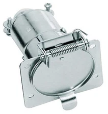 Tow Ready 118030 Car End Metal 7-Way Flat Pin Connector, Silver