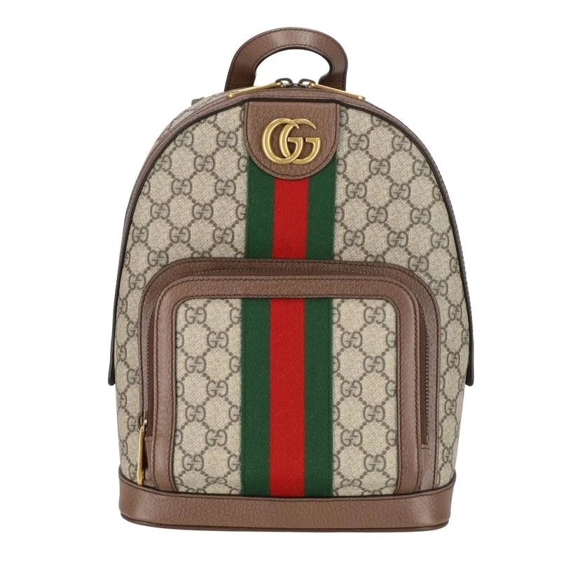 Petit sac à dos Gucci GG Supreme Ophidia 547965 beige toile rang A occasion