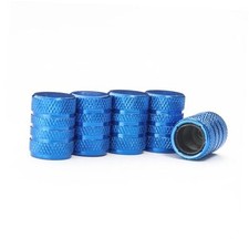 Tire Valve Stem Caps 5 pcs  Blue Aluminum Alloy,Anodized Aluminum universal blue
