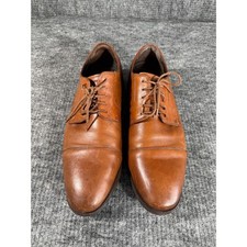 Cole Haan Grand.OS Brown Leather Cap Toe Oxfo...