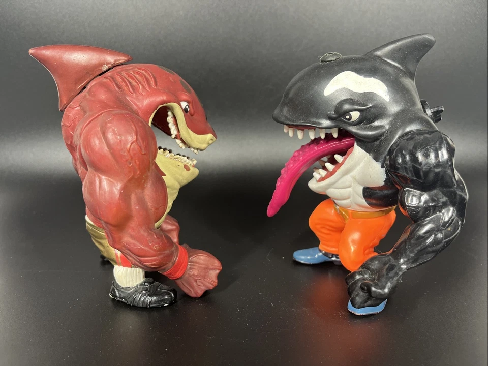 Lote Street Sharks - Figura de acción Big Slammu Moby Lick Orca de colección 1995 Mattel Foto 2 de 4