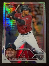 2023 Topps Chrome Gabriel Moreno Prism Refractor Rookie RC #189 Diamondbacks