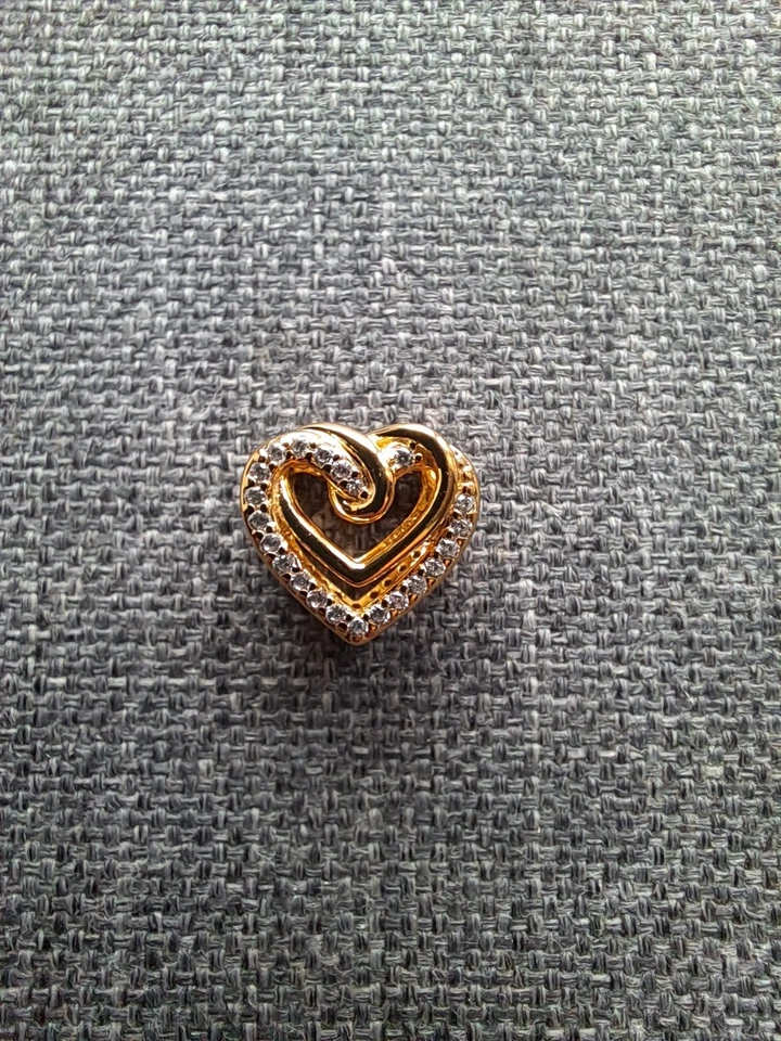 Original Pandora funkelnde verschlungene Herzen Charm-Anhänger NEU!!!