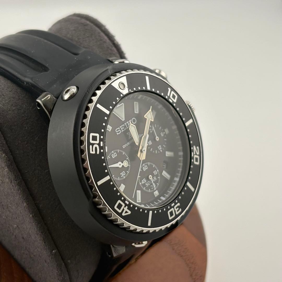 Seiko SBDL037 Prospex Divers Solar Chronograph Used from Japan image 3