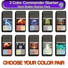 2 Color Commander Deck Builder Starter Pack MTG Lands Mana Rocks Ramp Kit Magic
