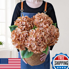 JINWOE 5pcs Silk Hydrangea Artificial Flowers 20in Lifelike Boho Wedding Home De