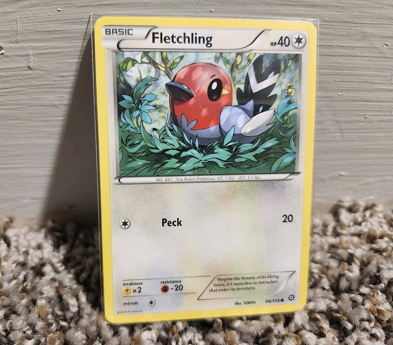 Fletchling 94/114 - Steam Siege - Common - Pokemon Card TCG