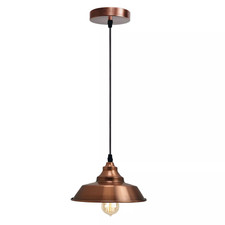Image of Vintage Industrial Metal Ceiling Pendant Light Shade Retro Hanging Lamp E27