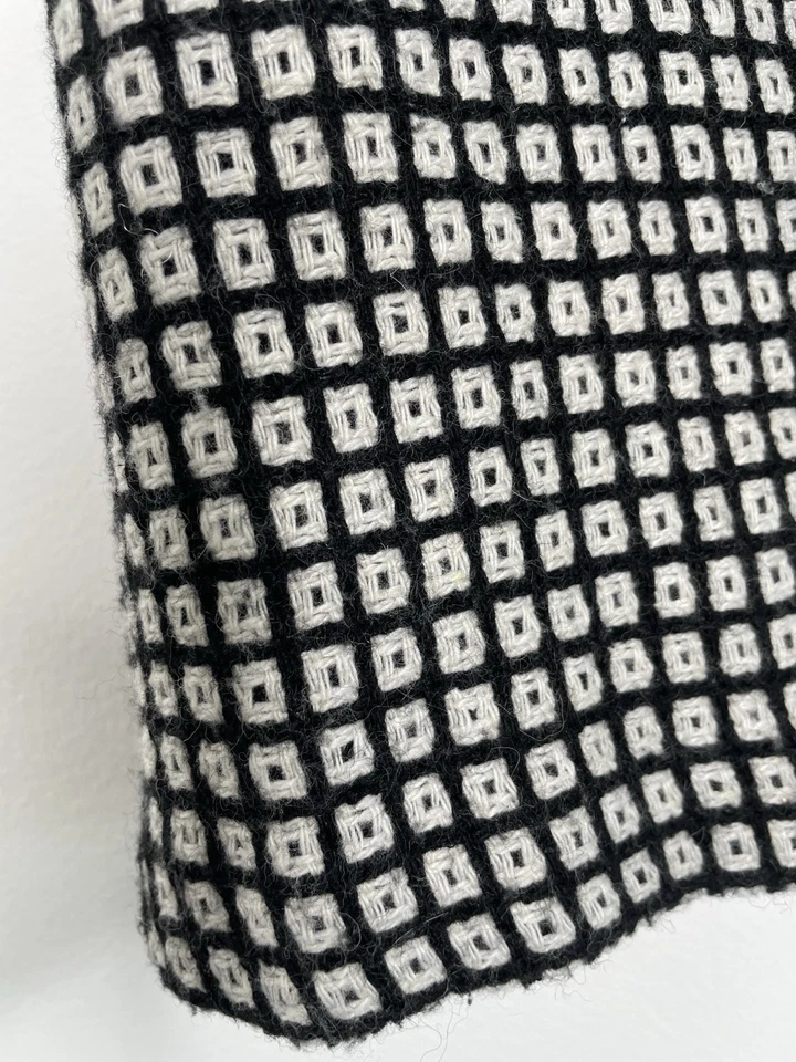 Laura Ashley Wool Blend Skirt Geometric A-Line Knee Length Box Pleat Front UK 10 - Image 4 of 4