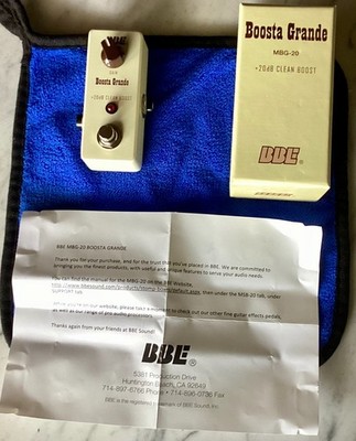 BBE MBG-20 Mini Boosta Grande Pedal (+20db Clean Boost)
