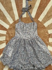 GUESS floral halter dress.