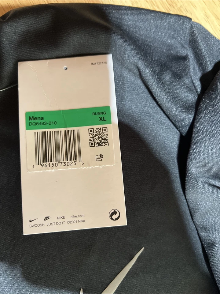 Nike Drifit Miler Run Flash Ls Tshirt Mens Size - X-Large Black - Image 2 of 4