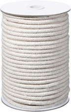 1/4" Cotton Piping Cord 6 Mm Natural Cording for Sewing Piping for Pillows and O
