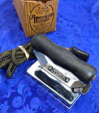 Vintage American Beauty Rapid Mounter Tacking Iron w/box