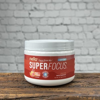Nello SuperFocus Fruit Punch Energy & Endurance Drink Mix Powder 15.3 oz