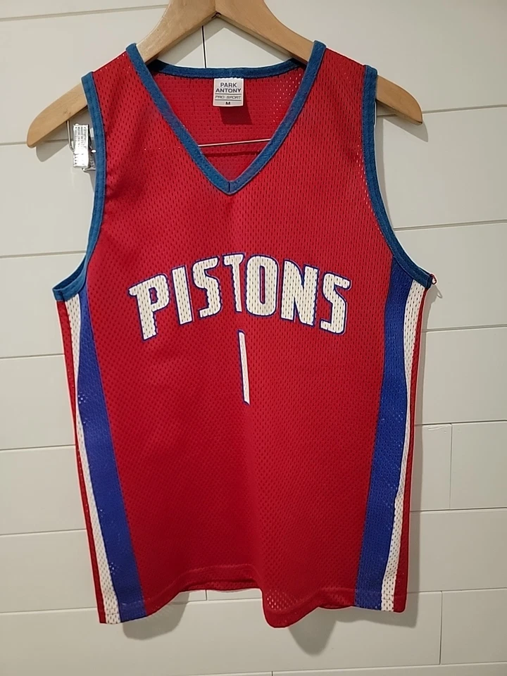Camiseta Vintage Detroit Pistons Chauncey Billups com Bolsa de Ginástica! FEITO NOS EUA  - Imagem 2 de 4