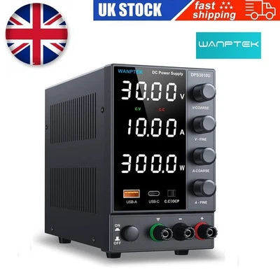 WANPTEK Adjustable DC 0-30/60/120V 0-5/10A Lab Power Supply Variable Regulator Precision